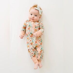 Little One Shop Boho Floral Bamboo Sleeper 6-12 Months